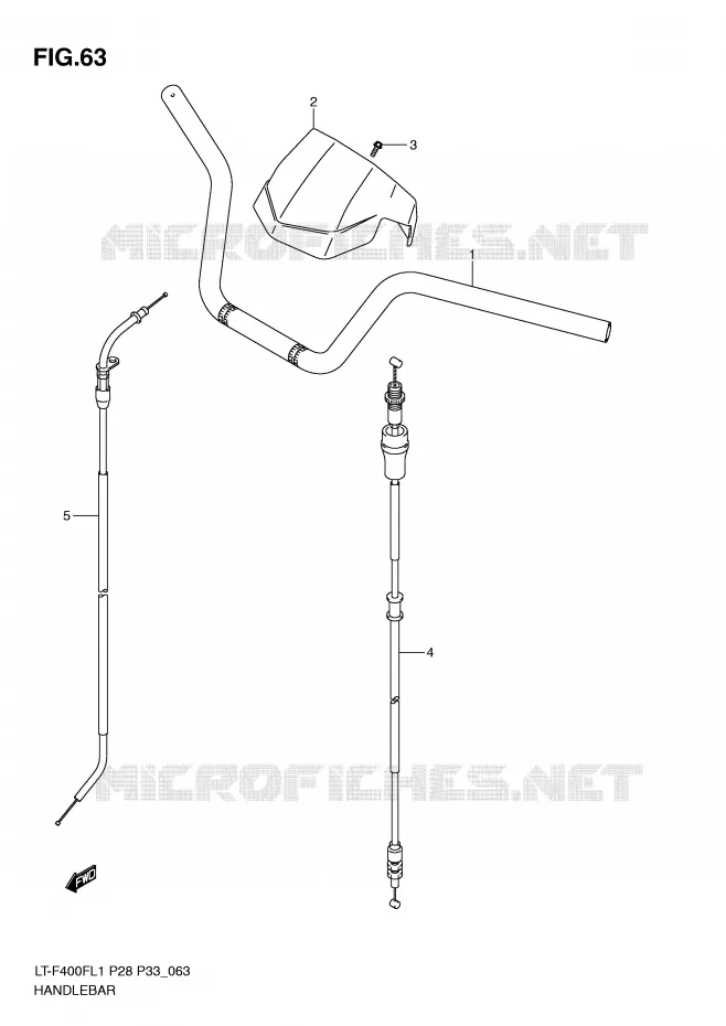GUIDON Suzuki QUAD 400 KINGQUAD 2011  LT-F400FZL1(P28/P33)