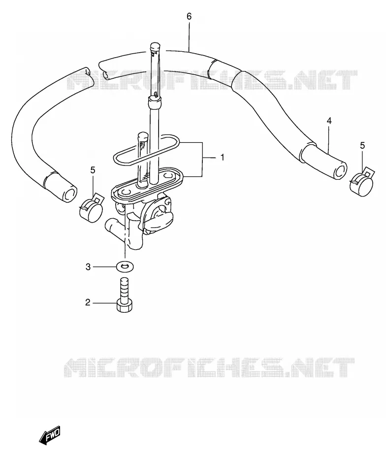 ROBINET D'ESSENCE Suzuki MOTO 600 INTRUDER 1995  VS600GLS(E2)