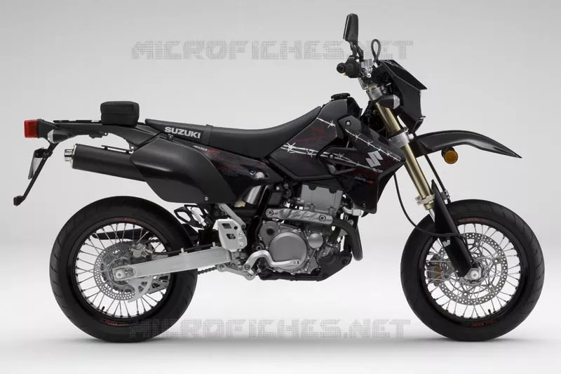 * PHOTOGRAPHIE DE COULEUR DR-Z400SMK9 * Suzuki MOTO 400 DR-Z 2009  DR-Z400SMK9(E2)