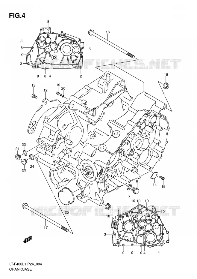 CARTER Suzuki QUAD 400 KINGQUAD 2011  LT-F400L1(P24)