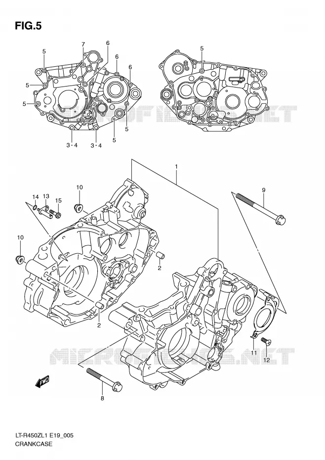 CARTER Suzuki QUAD 450 QUADRACER 2011  LT-R450L1(E19)