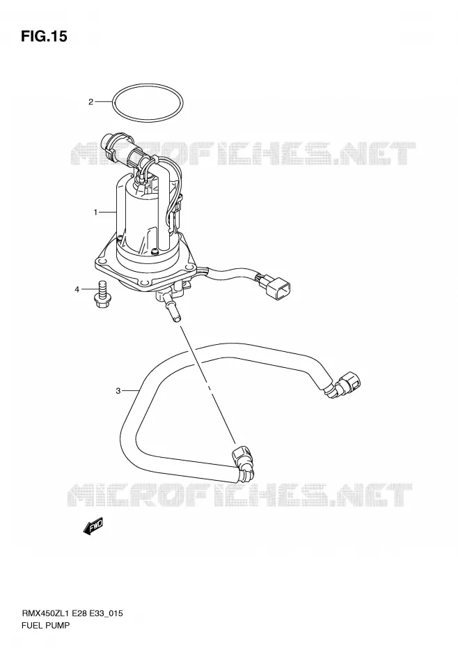 POMPE A ESSENCE Suzuki MOTO 450 RMX-Z 2011  RMX450ZL1(E28/E33)
