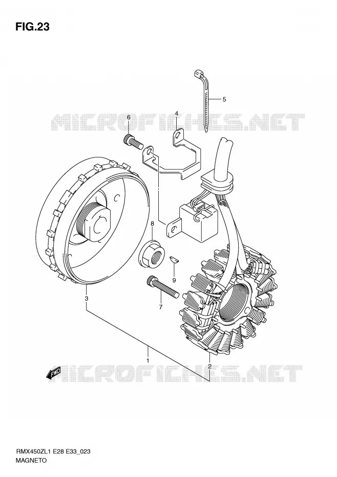 ALLUMAGE ROTOR - STATOR Suzuki MOTO 450 RMX-Z 2011  RMX450ZL1(E28/E33)
