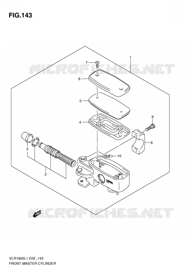 MAITRE CYLINDRE AVANT Suzuki MOTO 1800 INTRUDER 2011  VLR1800L1(E2)
