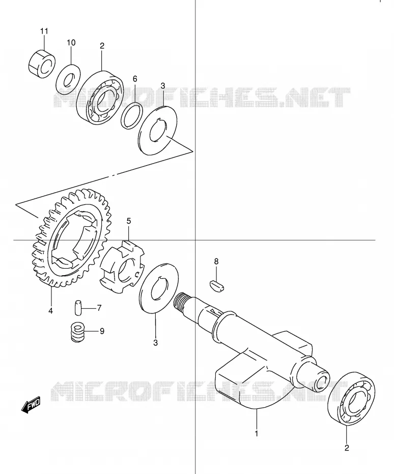 BALANCIER Suzuki MOTO 250 DR 1999  DR250RX(E24)
