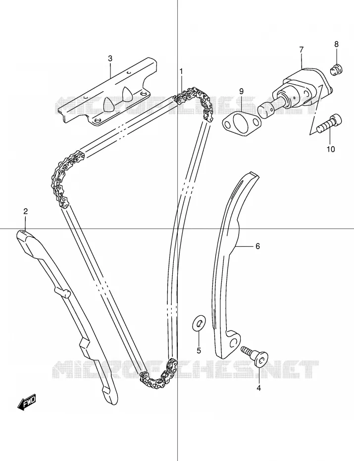 DISTRIBUTION Suzuki MOTO 250 DR 2000  DR250RY(E24)