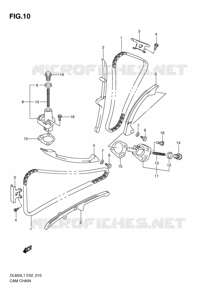 DISTRIBUTION Suzuki MOTO 650 V-STROM 2011  DL650AL1(E2)