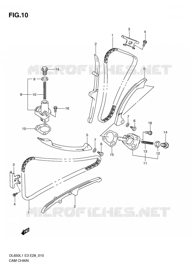 DISTRIBUTION Suzuki MOTO 650 V-STROM 2011  DL650AL1(E3)