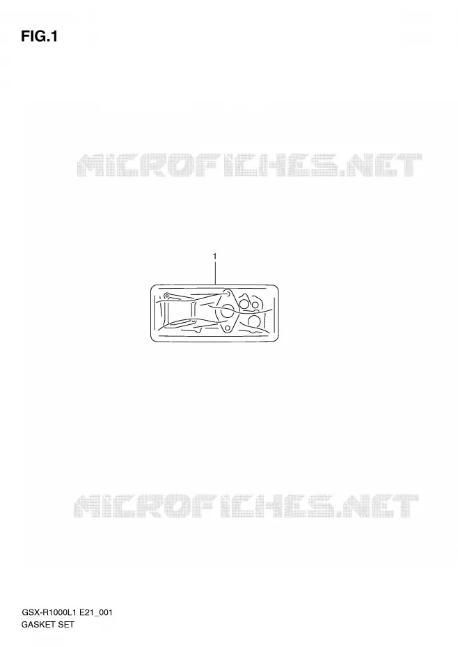 KIT JOINTS Suzuki MOTO 1000 GSX-R 2011  GSX-R1000UFL1(E21)