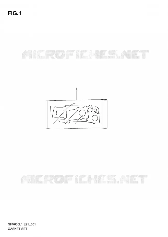 KIT JOINTS Suzuki MOTO 650 GLADIUS 2011  SFV650L1(E21)