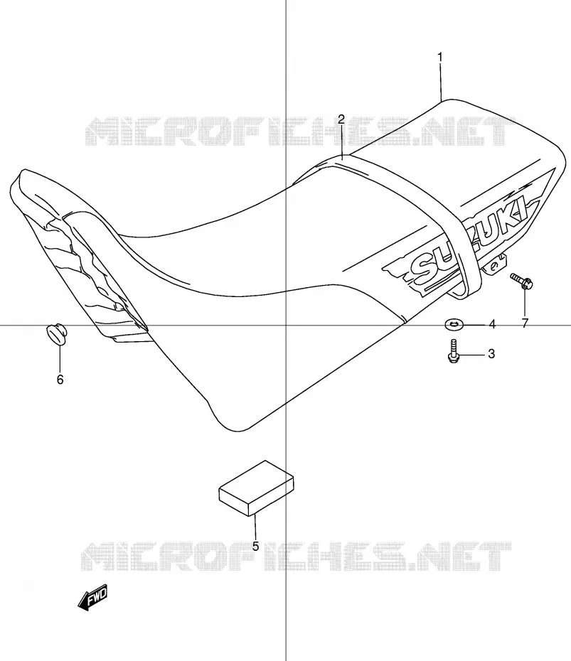 SELLE Suzuki MOTO 250 DR 1998  DR250RW(E24)