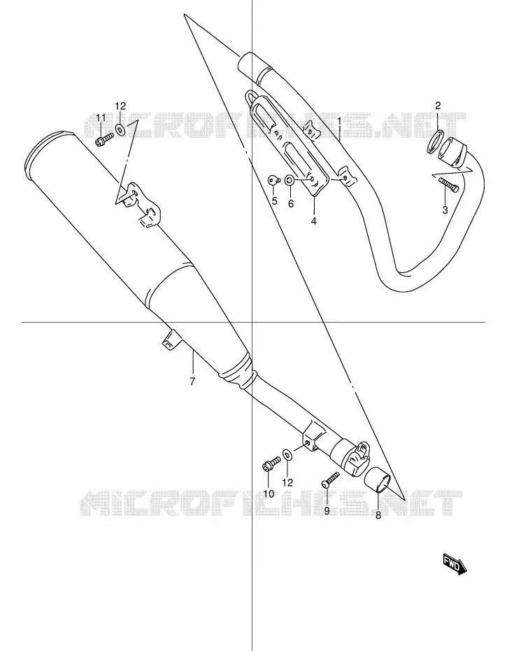 SILENCIEUX Suzuki MOTO 250 DR 2000  DR250RY(E24)