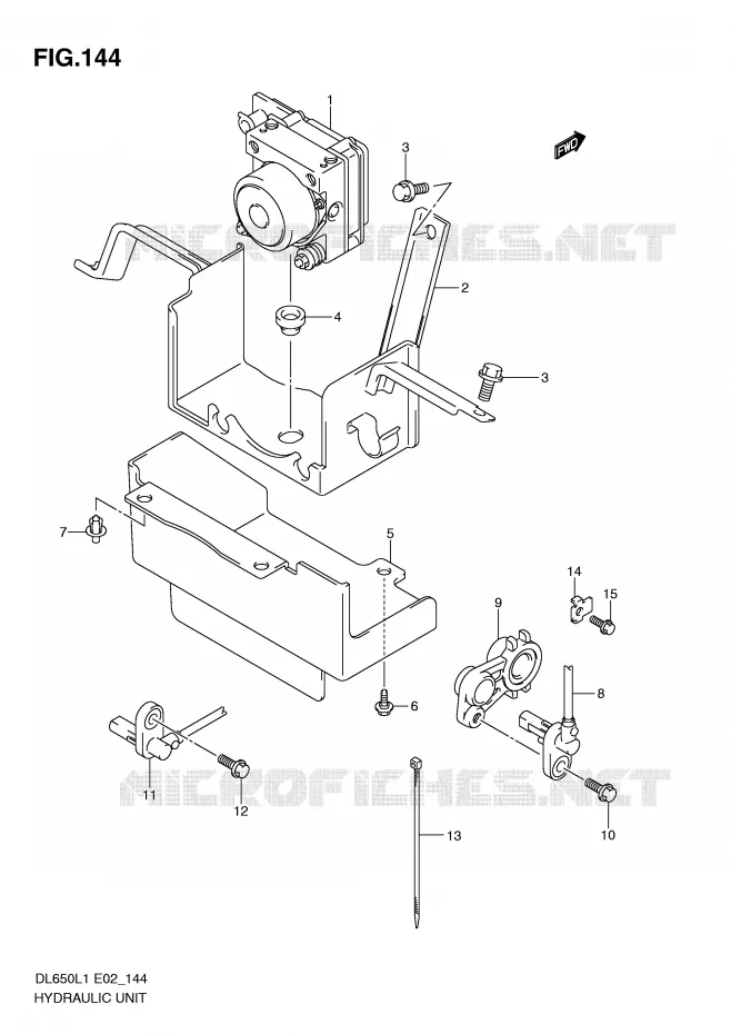 SYSTÈME ABS (DL650AL1 E2) Suzuki MOTO 650 V-STROM 2011  DL650L1(E2)