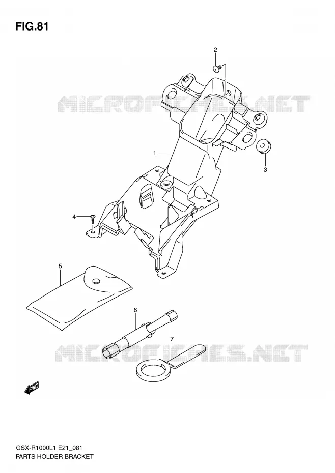 TROUSSE A OUTILS Suzuki MOTO 1000 GSX-R 2011  GSX-R1000L1(E21)