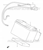 BATTERIE pour Suzuki GSX 400 1997