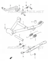 BEQUILLE pour Suzuki GSX 400 1997