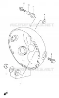 BOL DE PHARE pour Suzuki GSX 400 1997