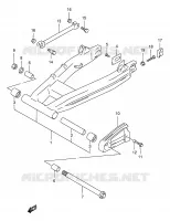 BRAS OSCILLANT ARRIERE pour Suzuki GSX 400 1997