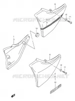 CARENAGES ARRIERE pour Suzuki GSX 400 1997