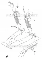 CARTER DE CHAINE pour Suzuki GSX 400 1997