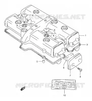 COUVERCLE DE CULASSE pour Suzuki GSX 400 1997