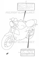 ETIQUETTE pour Suzuki GSX 400 1997
