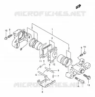 ETRIER DE FREIN ARRIERE pour Suzuki GSX 400 1997