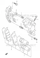 ETRIER DE FREIN AVANT pour Suzuki GSX 400 1997