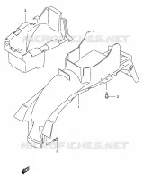 GARDE BOUE ARRIERE pour Suzuki GSX 400 1997