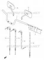 GUIDON pour Suzuki GSX 400 1997