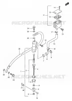 MAITRE CYLINDRE ARRIERE pour Suzuki GSX 400 1997