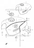 RESERVOIR D'ESSENCE pour Suzuki GSX 400 1997