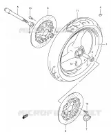 ROUE AVANT pour Suzuki GSX 400 1997