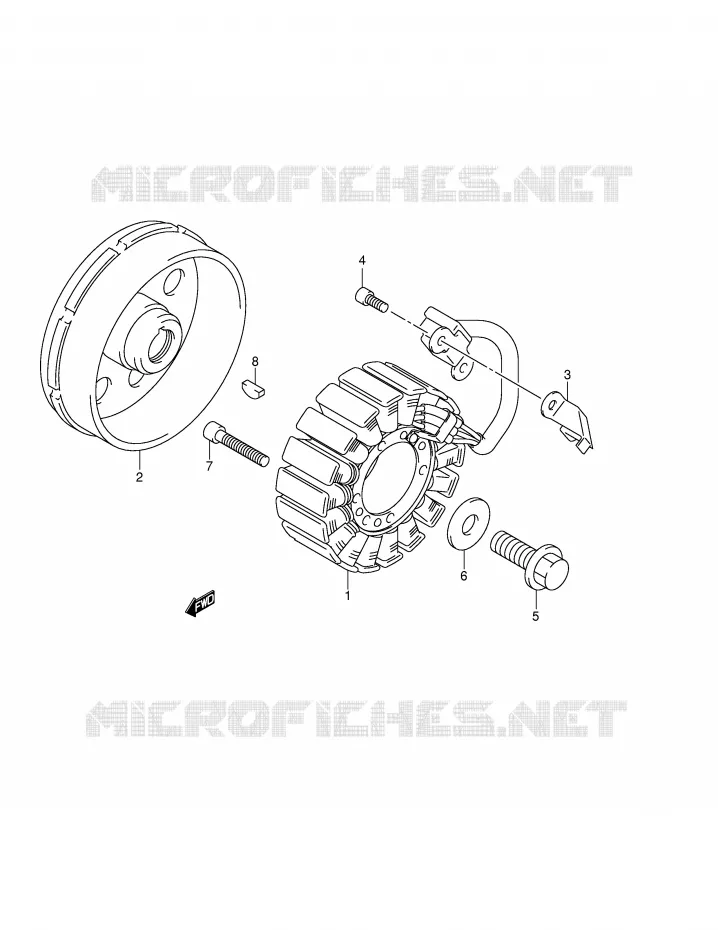 ALLUMAGE ROTOR - STATOR Suzuki MOTO 1300 HAYABUSA 2006  GSX1300RU1K6(E2)