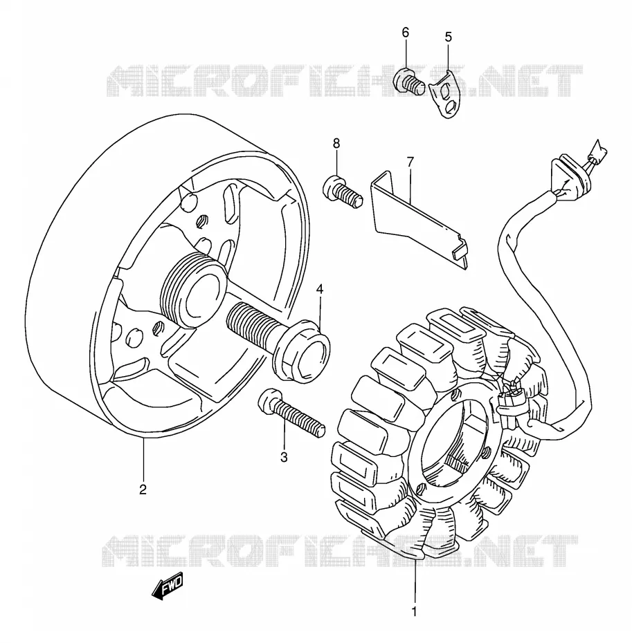ALTERNATEUR Suzuki MOTO 250 BANDIT 2000  GSF250VY(E24)