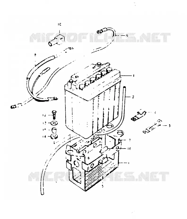 BATTERIE Suzuki MOTO 1000 GSX 1982  GSX1000SZ