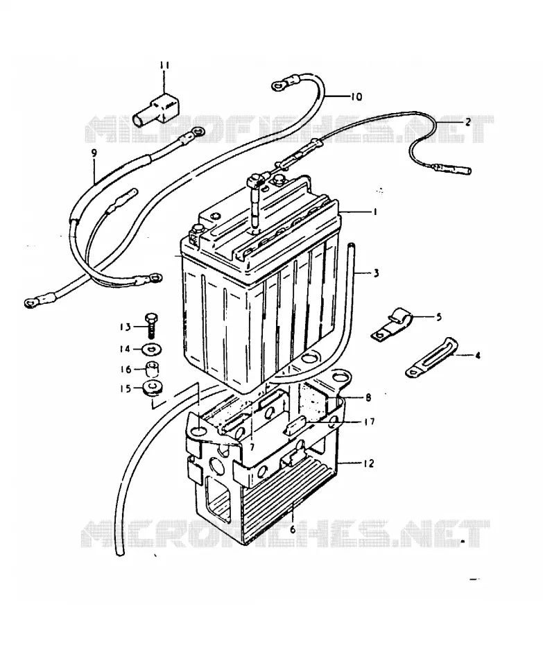 BATTERIE Suzuki MOTO 1100 GSX-E 1981  GSX1100EX(T/X)