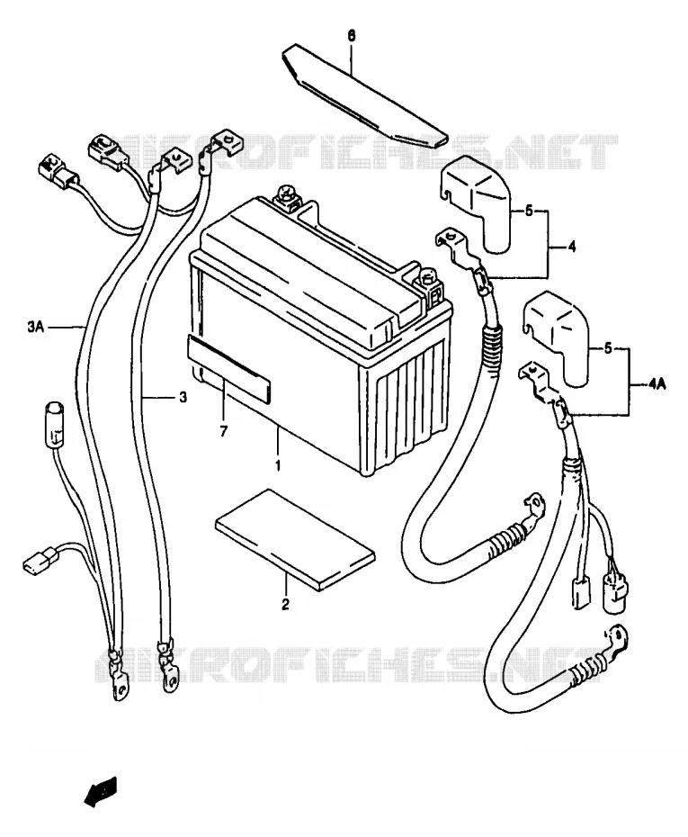 BATTERIE Suzuki MOTO 1200 BANDIT 2000  GSF1200SAY(T/V/W/X/Y)