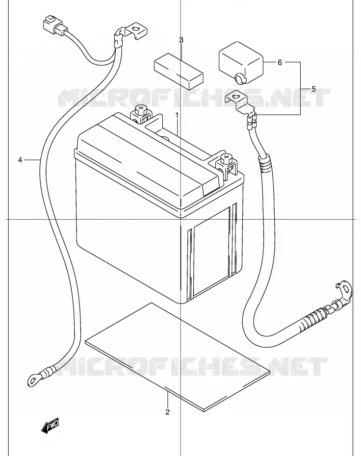 BATTERIE Suzuki MOTO 1200 BANDIT 2002  GSF1200SK2(E2)