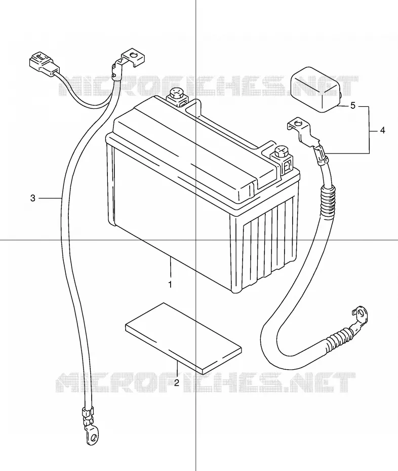BATTERIE Suzuki MOTO 1200 GSX 1999  GSX1200X(E4)