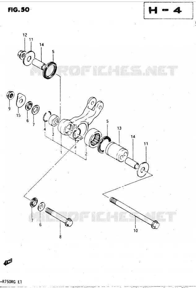 BIELLETTE DE SUSPENSION ARRIERE Suzuki MOTO 750 GSX-R 1986  GSX-R750RG