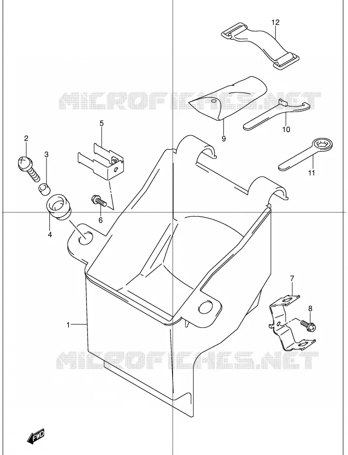 BOITE - TROUSSE A OUTILS Suzuki MOTO 1200 BANDIT 2002  GSF1200K2(E2)
