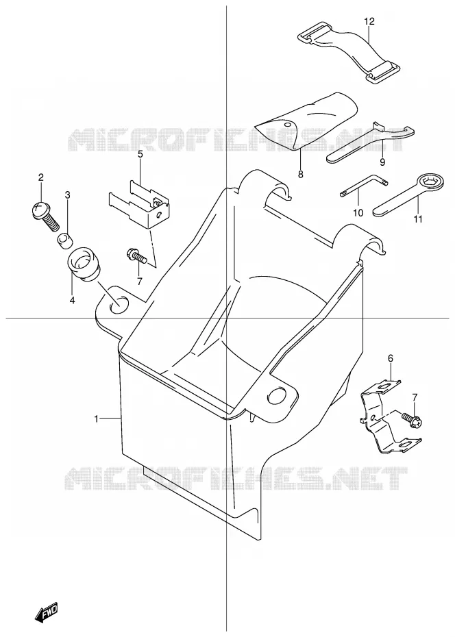 BOITE - TROUSSE A OUTILS Suzuki MOTO 600 BANDIT 2002  GSF600K2(E2)