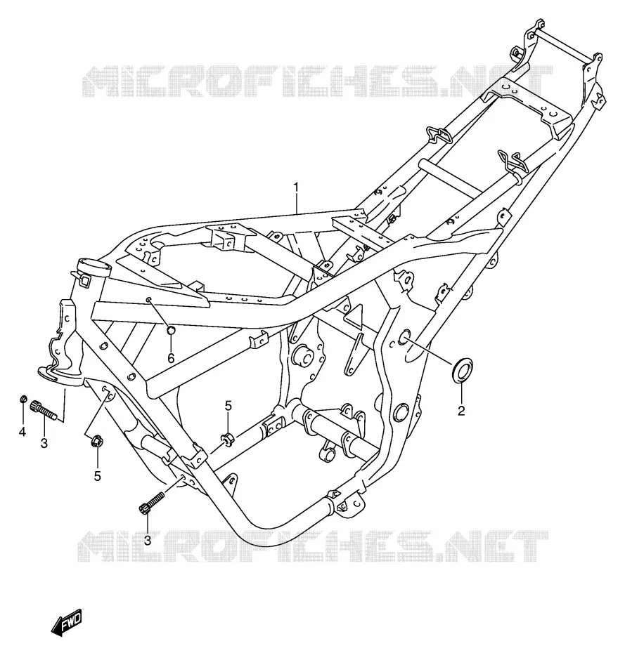 CADRE (MODELE K5) Suzuki MOTO 650 BANDIT 2006  GSF650AK6(E2)