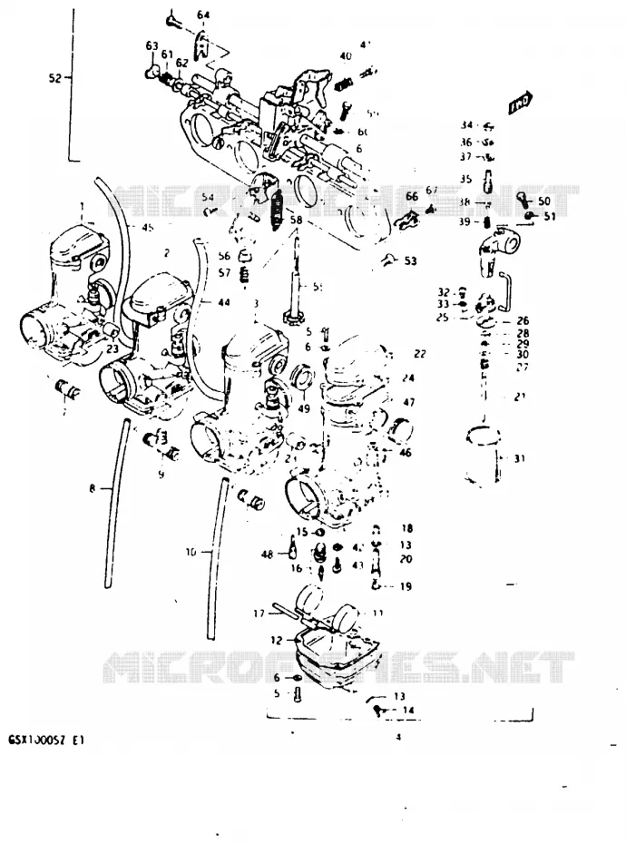 CARBURATEUR Suzuki MOTO 1000 GSX 1982  GSX1000SZ