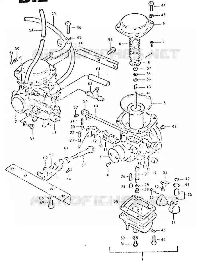 CARBURATEUR Suzuki MOTO 400 GSX 1980  GSX400LX(T/X)