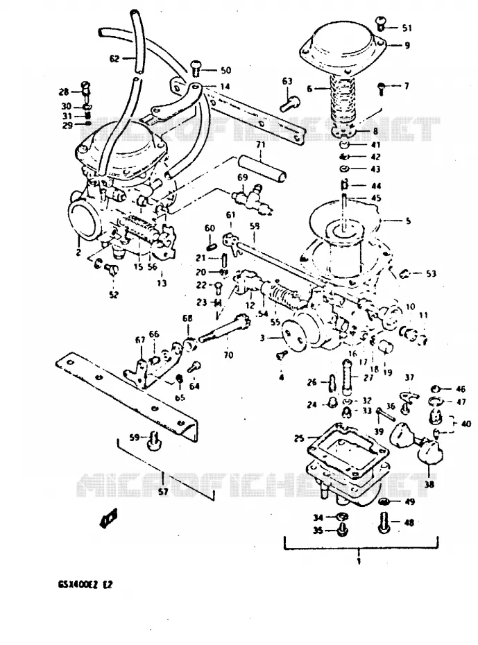 CARBURATEUR Suzuki MOTO 400 GSX 1982  GSX400SZ