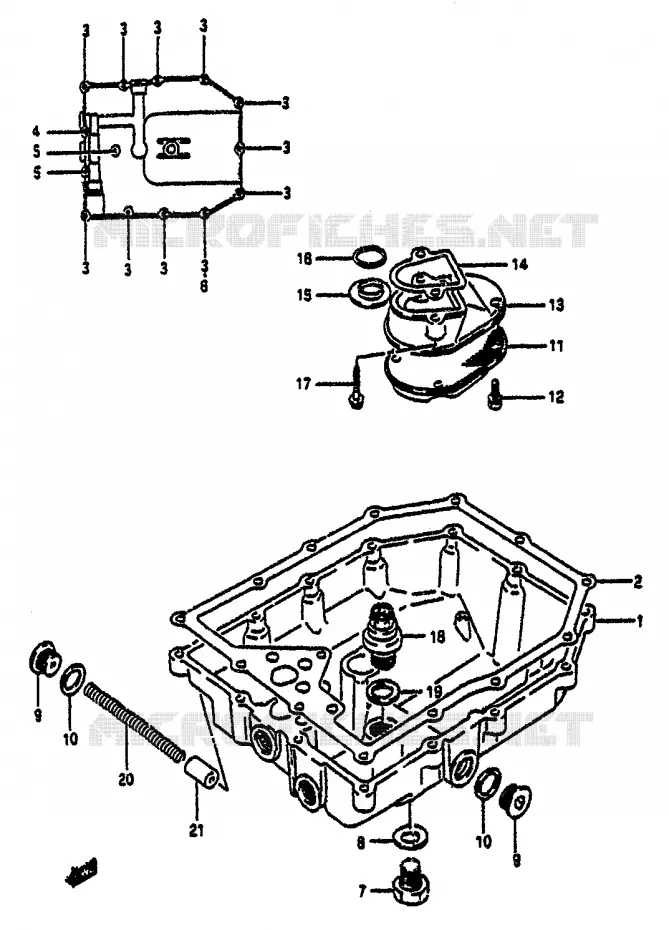 CARTER INFERIEUR Suzuki MOTO 1100 GSX-R 1992  GSX-R1100 N (M/N)
