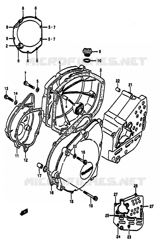 CARTER Suzuki MOTO 1100 GSX-R 1992  GSX-R1100 N (M/N)