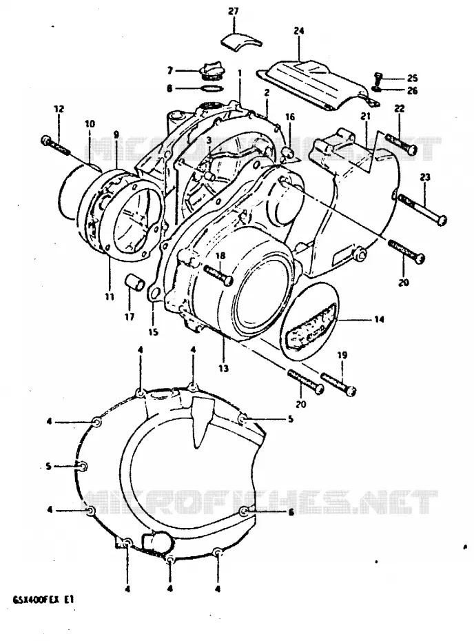 CARTER Suzuki MOTO 400 GSX 1981  GSX400FEX